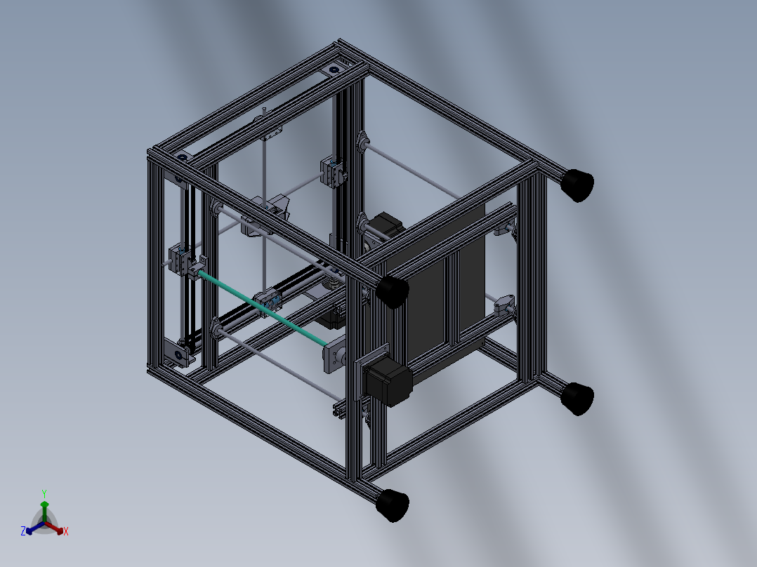 3d打印机正等轴测图