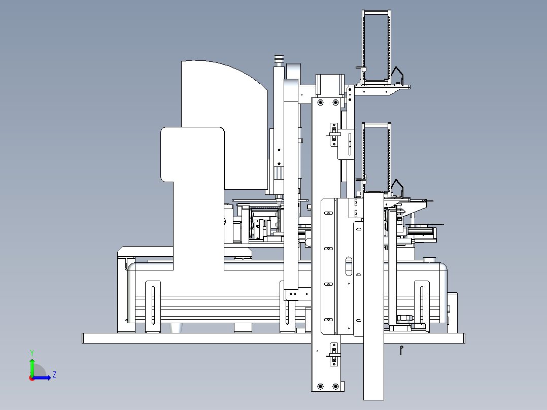 电路板自动上料+自动点胶设计左视图