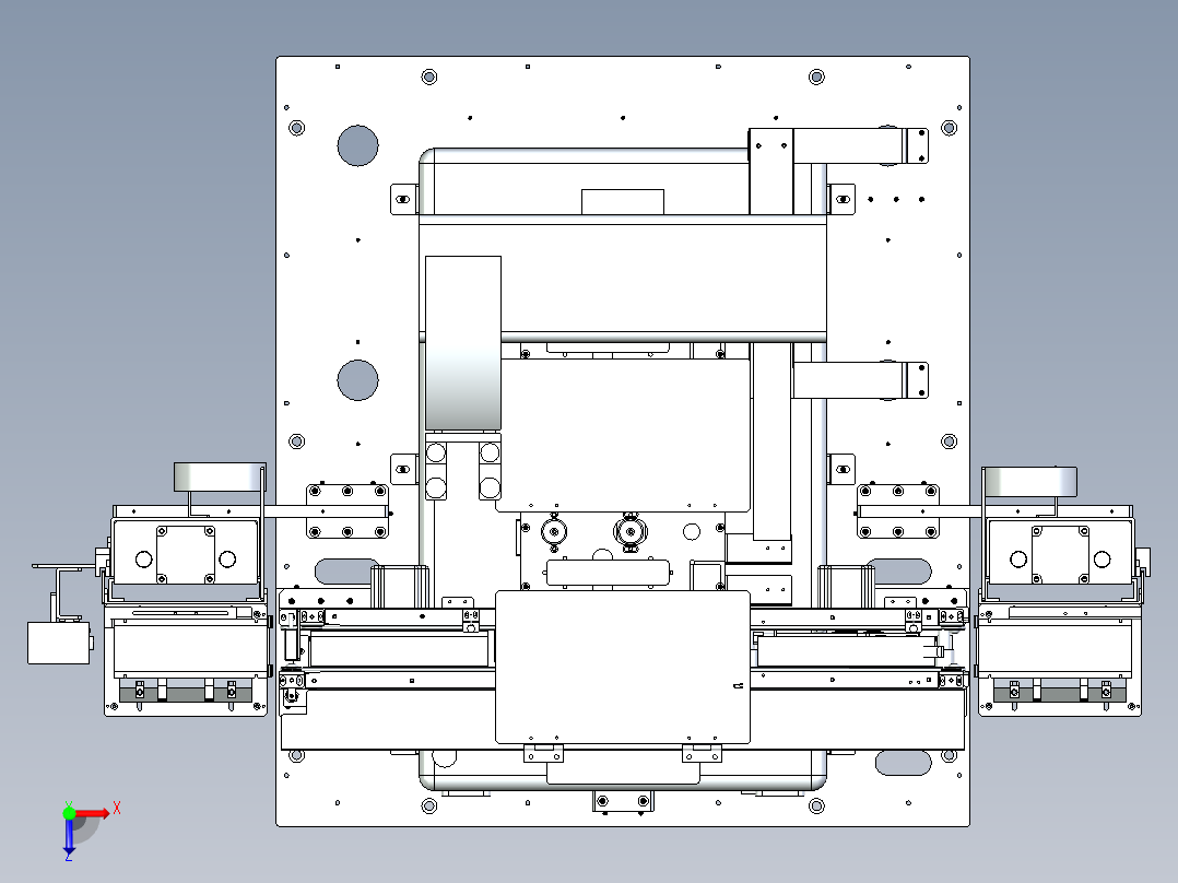 电路板自动上料+自动点胶设计俯视图