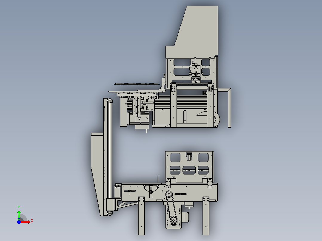 Tray-上料组合前视图