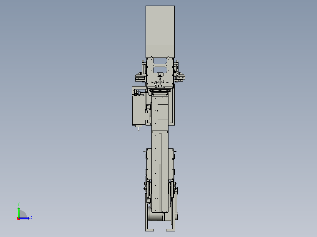 Tray-上料组合左视图