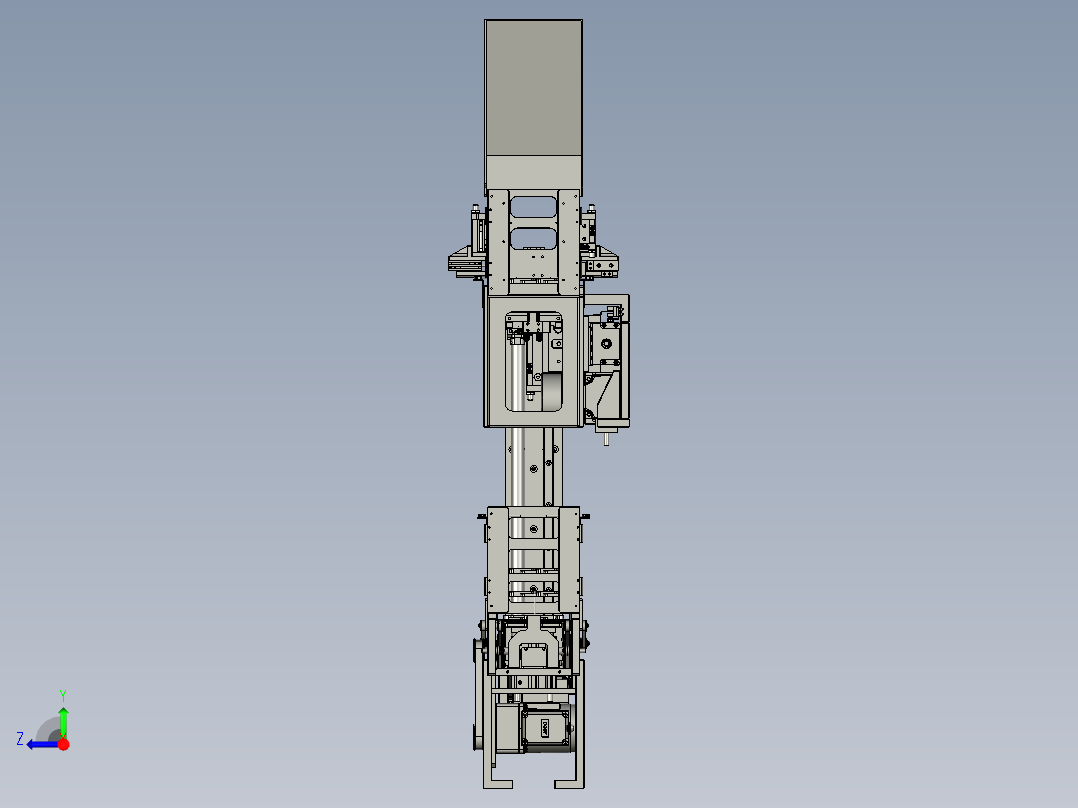 Tray-上料组合右视图