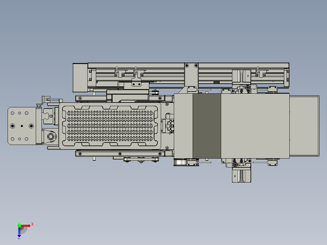 Tray-上料组合俯视图