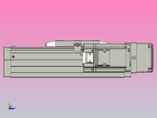 GTH8内嵌式螺杆滑台[GTH8-L#-50-BR-P20-C3]左视缩略图
