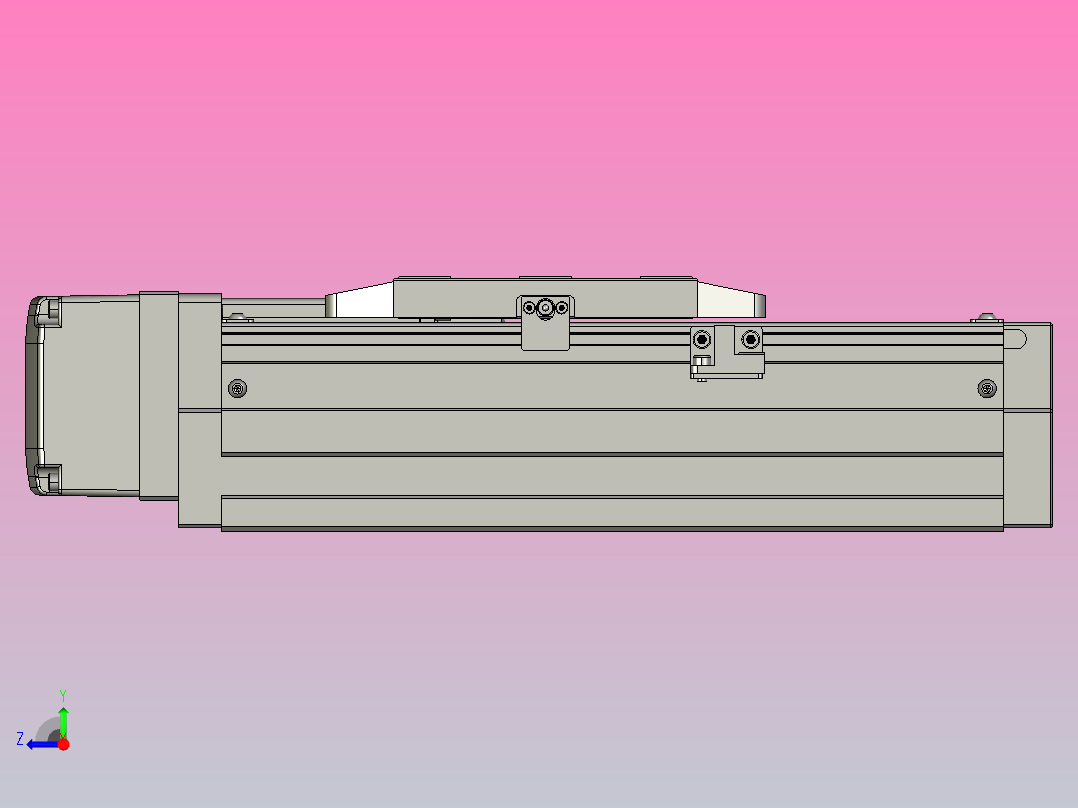 GTH8内嵌式螺杆滑台[GTH8-L#-50-BR-P20-C3]右视图