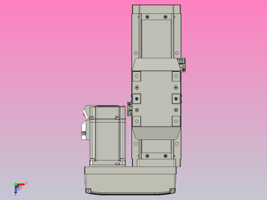 GTH8内嵌式螺杆滑台[GTH8-L#-50-BR-P20-C3]俯视缩略图