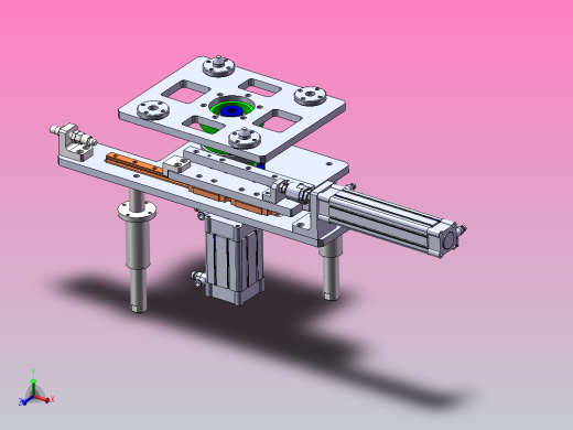 A7 气动顶升回转托盘机构