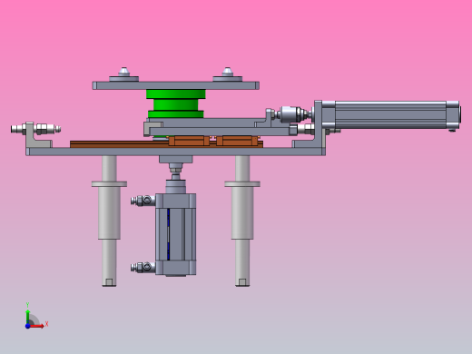 A7 气动顶升回转托盘机构前视缩略图