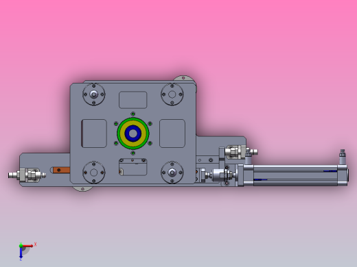 A7 气动顶升回转托盘机构俯视缩略图