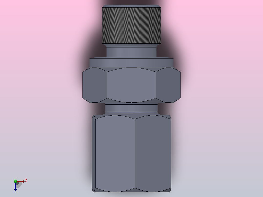 1CB-WD 1DB-WD 英管螺纹胶垫密封柱端[1DB-14-04WD-RN]俯视图