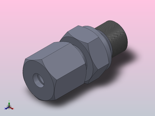 1CB-WD 1DB-WD 英管螺纹胶垫密封柱端[1DB-14-04WD-RN]正等轴测缩略图