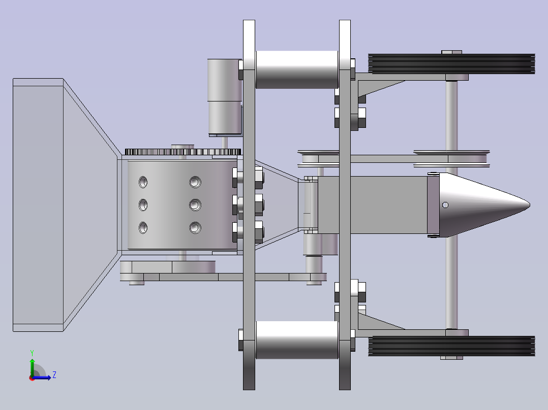 穴施式变量施肥装置左视图