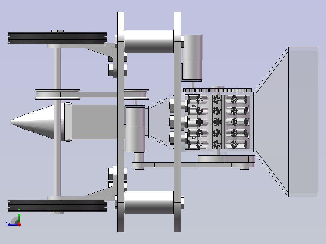 穴施式变量施肥装置右视图