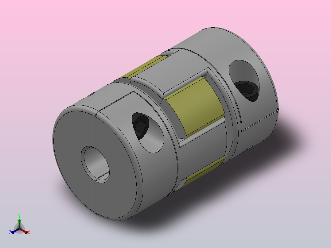 ALS-014～030[ALS-014-4B-6B]联轴器正等轴测图