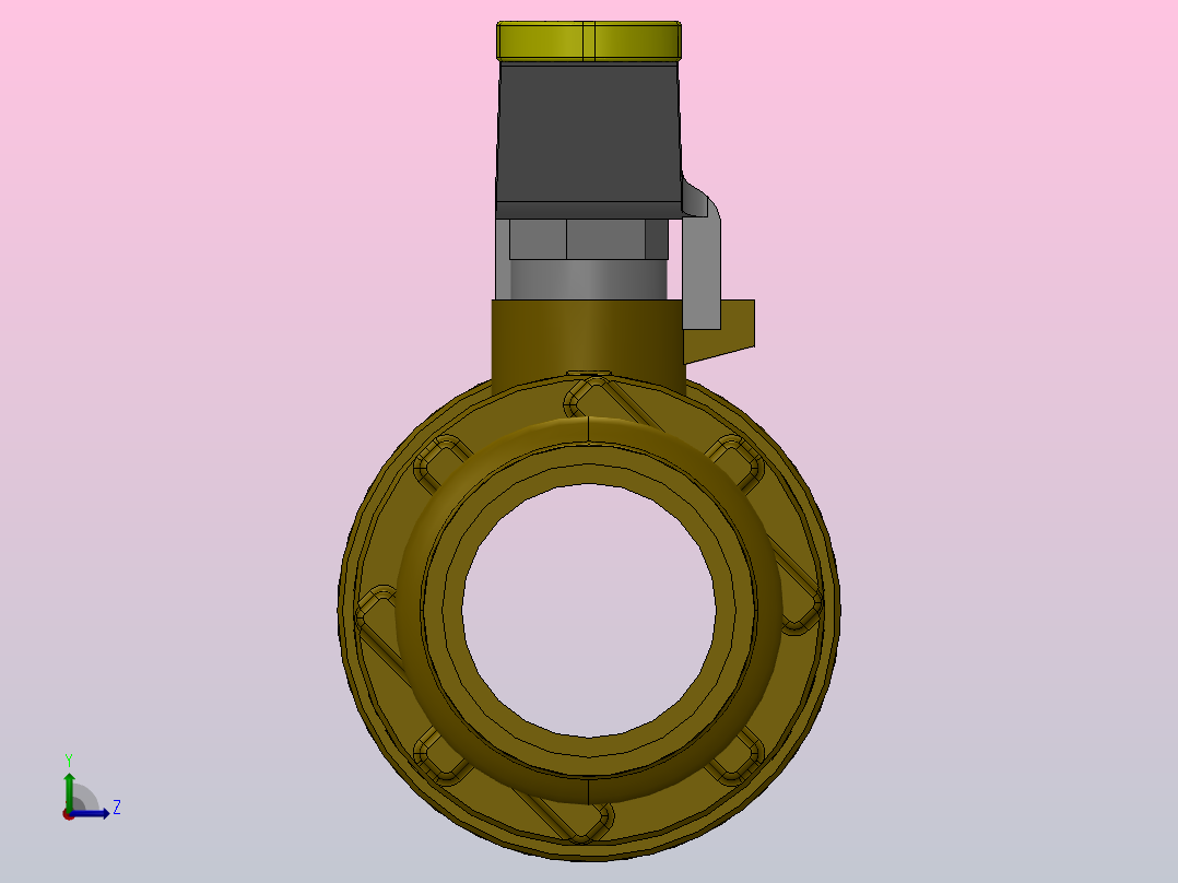 FNW-FNW430G二片式内螺纹球阀左视图