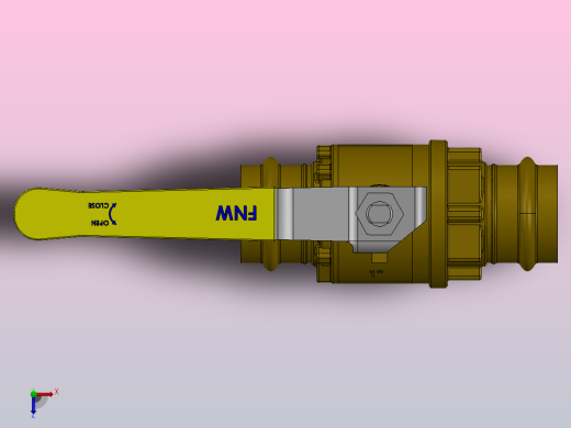 FNW-FNW430G二片式内螺纹球阀俯视缩略图