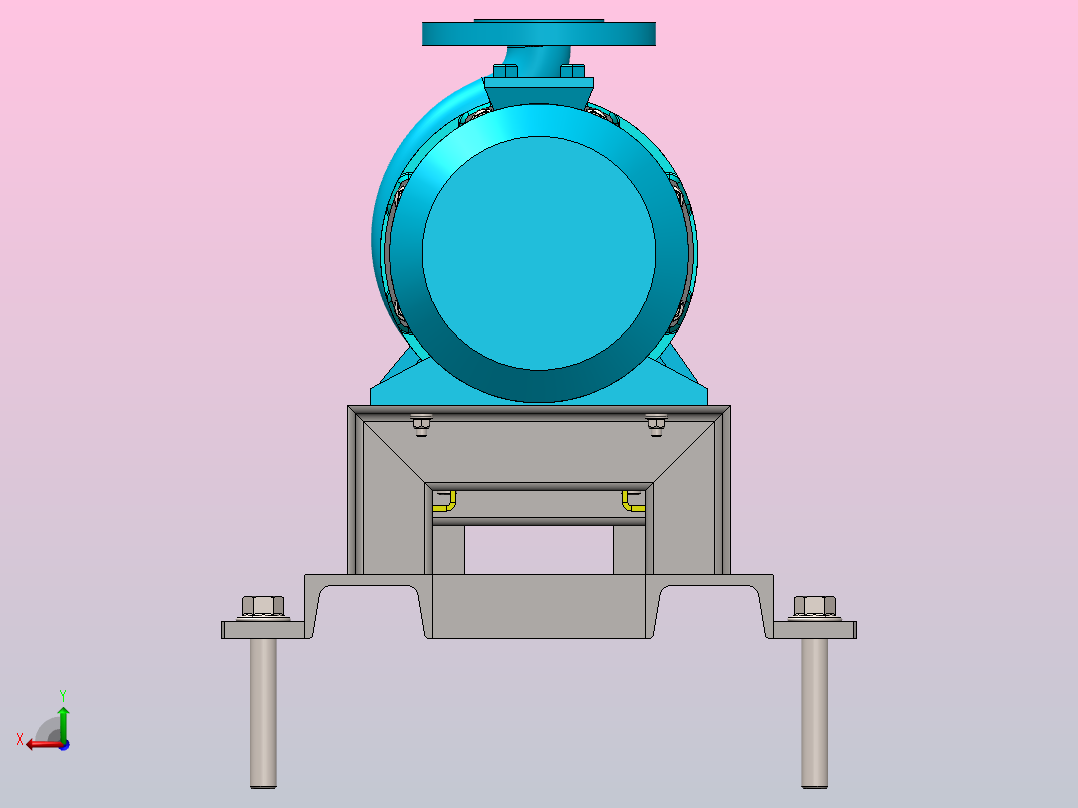 离心泵01后视图