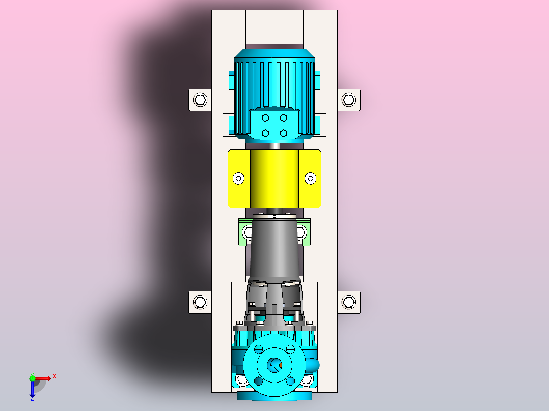 离心泵01俯视图