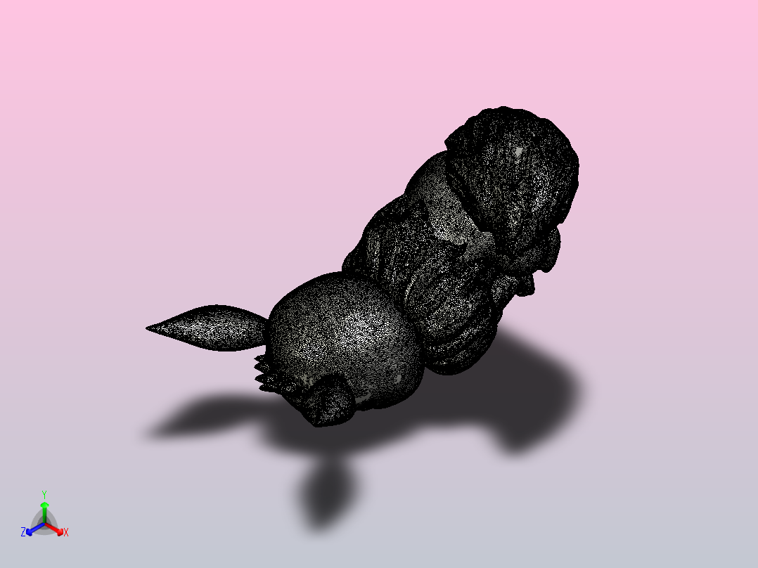 Eevee(口袋妖怪)正等轴测图