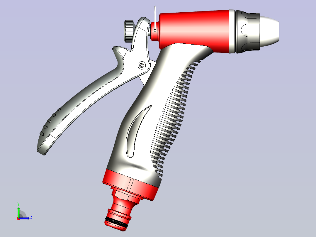 高压塑料水枪左视图
