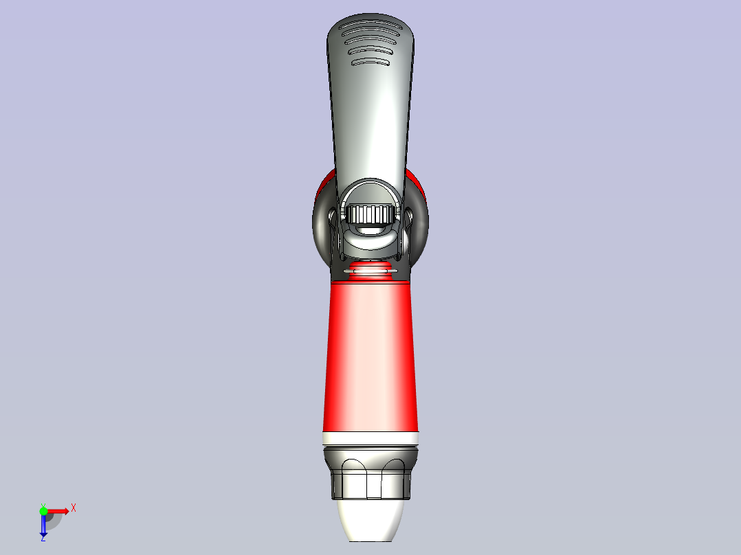 高压塑料水枪俯视图