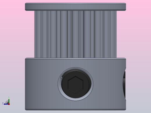 20个齿的GT2滑轮同步轮右视缩略图
