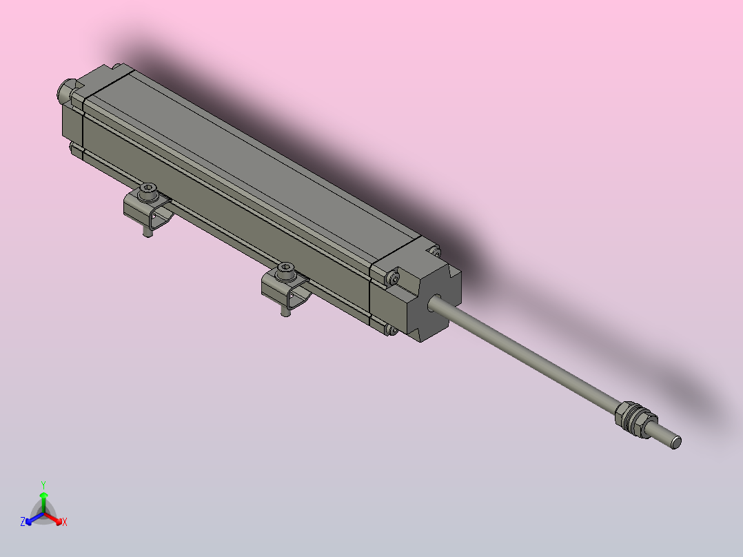 巴鲁夫微脉冲位移传感器主视图