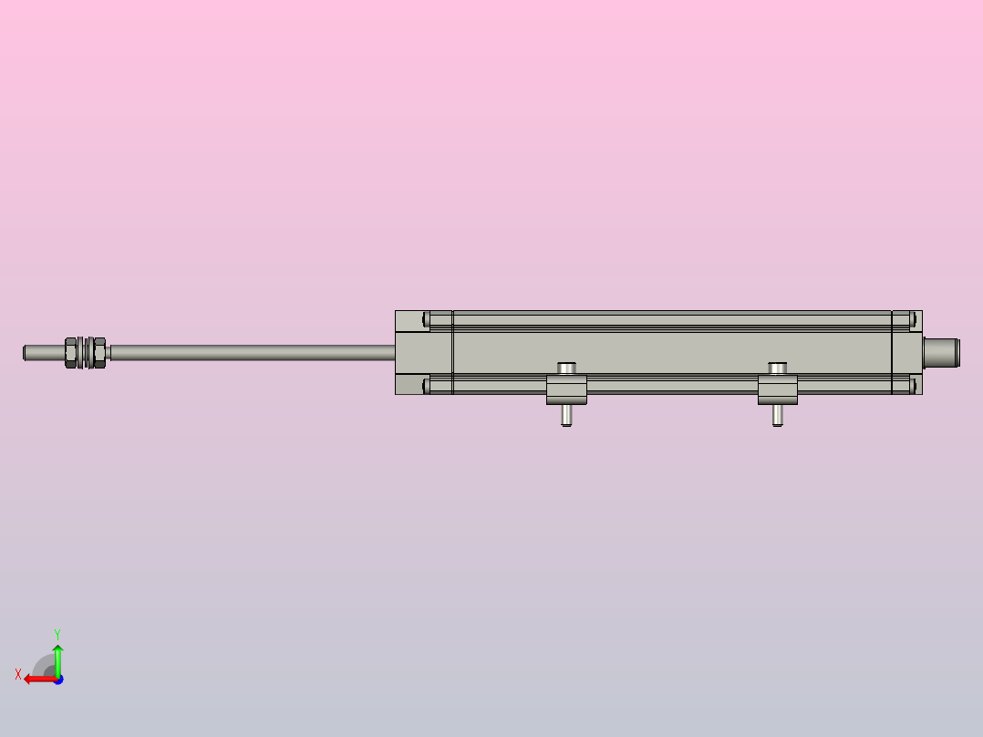 巴鲁夫微脉冲位移传感器后视图