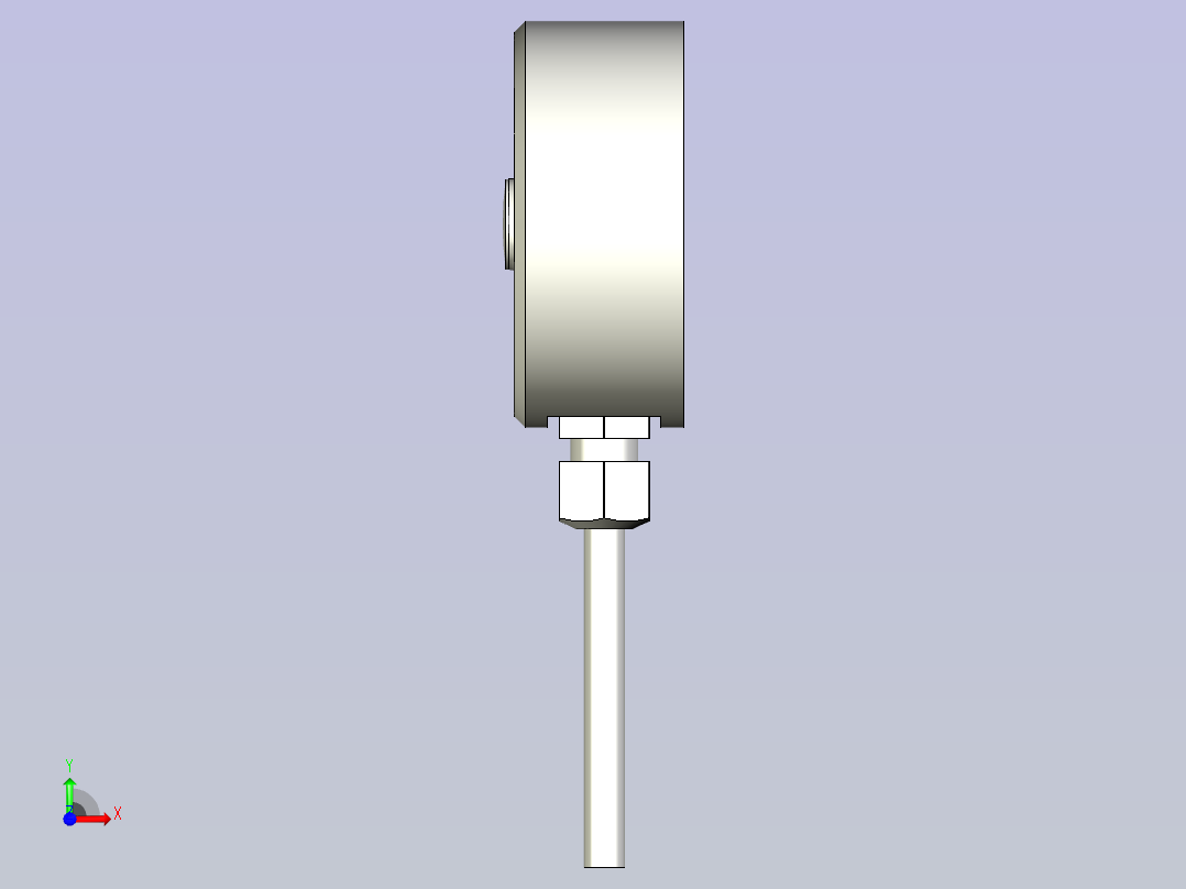 A0005131-EMS50-10kN应变片膜力传感器  载荷传感器前视图