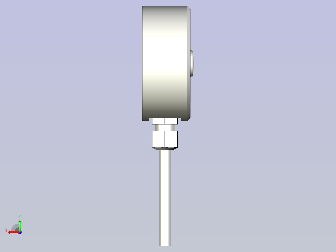 A0005131-EMS50-10kN应变片膜力传感器  载荷传感器后视图