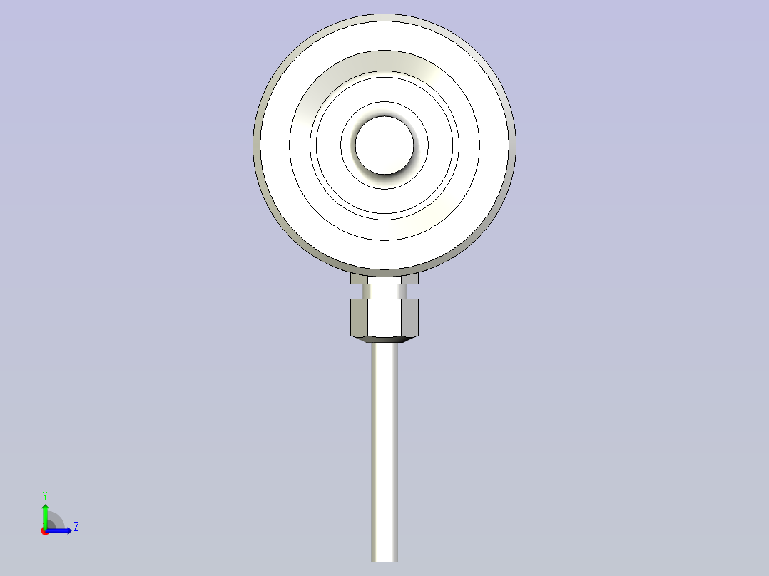 A0005131-EMS50-10kN应变片膜力传感器  载荷传感器左视图