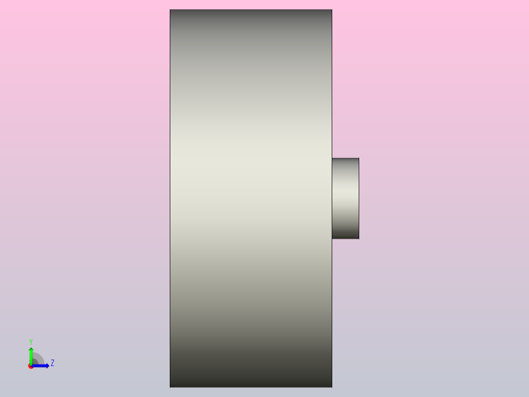 Φ32对夹式止回阀左视图