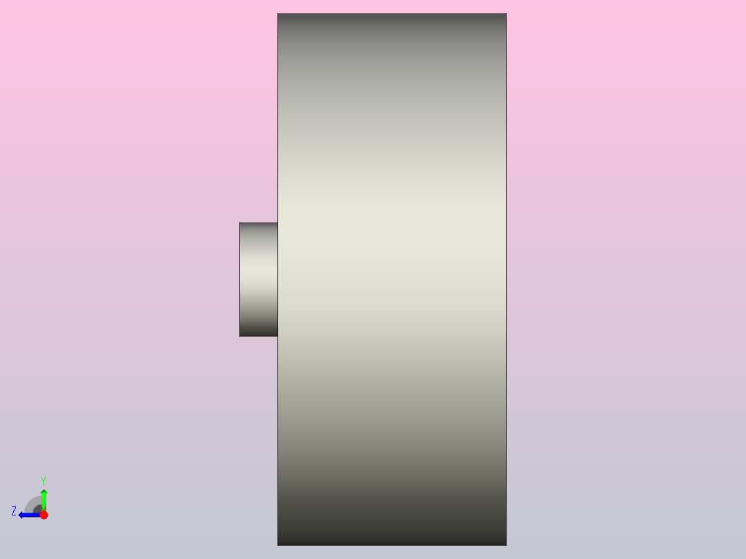 Φ32对夹式止回阀右视图