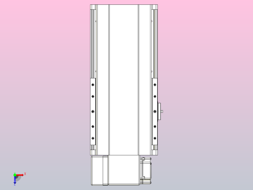皮带直线轴半封闭可选导轨TPA-HNB-202D-140-L100-LP-Y-P75-N3俯视缩略图