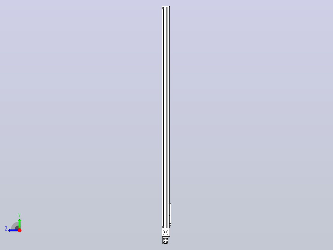 伺服电机集成皮带传动直线执行器TPA-OCB-140-256-L2950-MR-P75-N3右视图