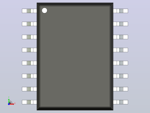 106x SOIC 封装（小外形集成电路）SOIC127P1032X264-16N前视缩略图