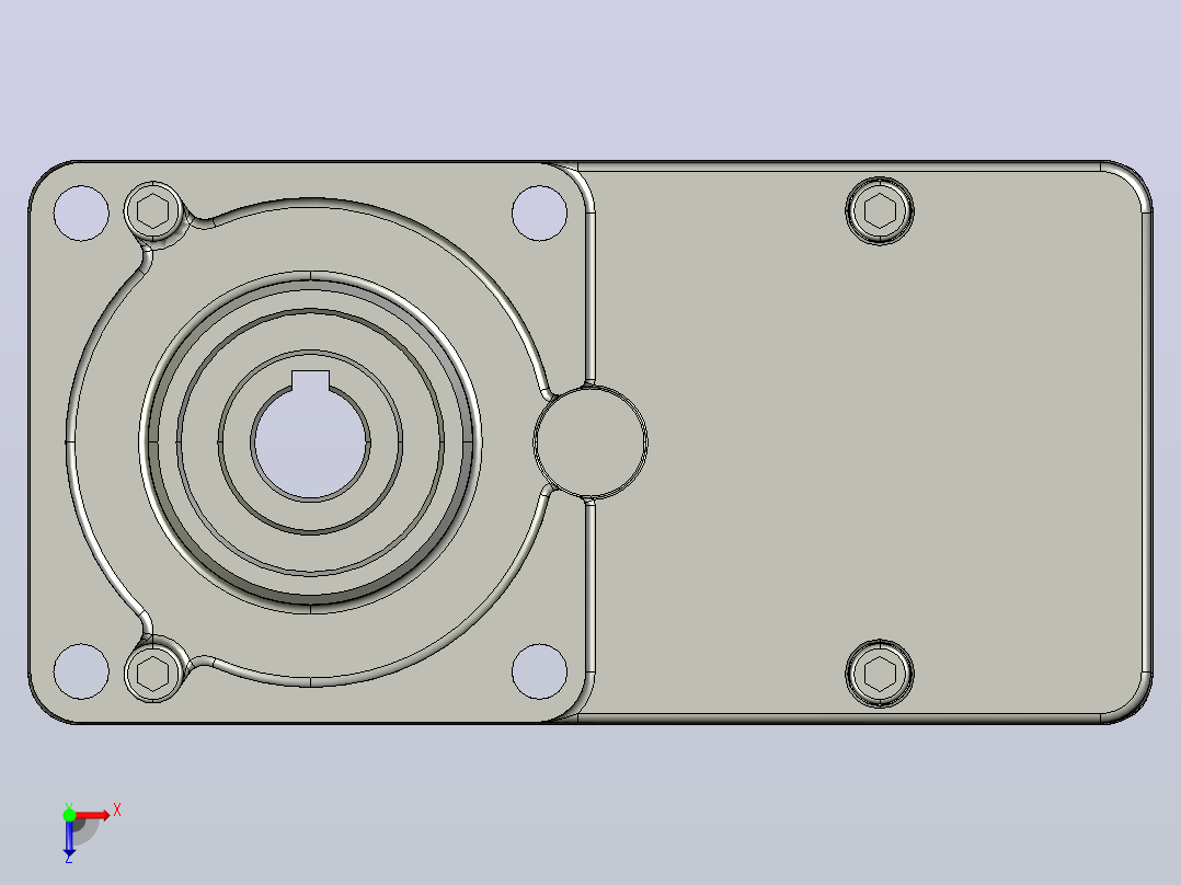 Z2D15W配2GNL型齿轮箱整机-77机壳内置俯视图