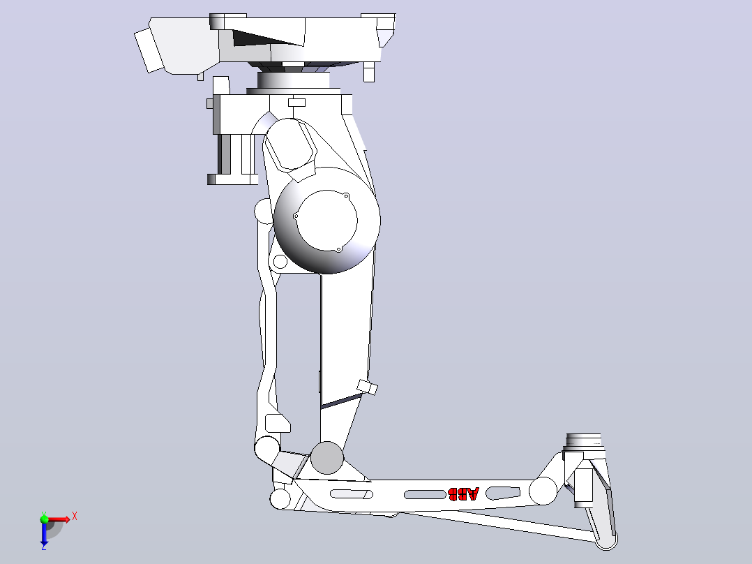 rb260-m2004四轴关节可运动码垛机器人俯视图