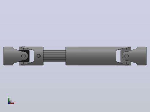 万向联轴器WSP6-PB-Y30-Y30-370／455WSP型可伸缩小型十字轴万向联轴器前视缩略图