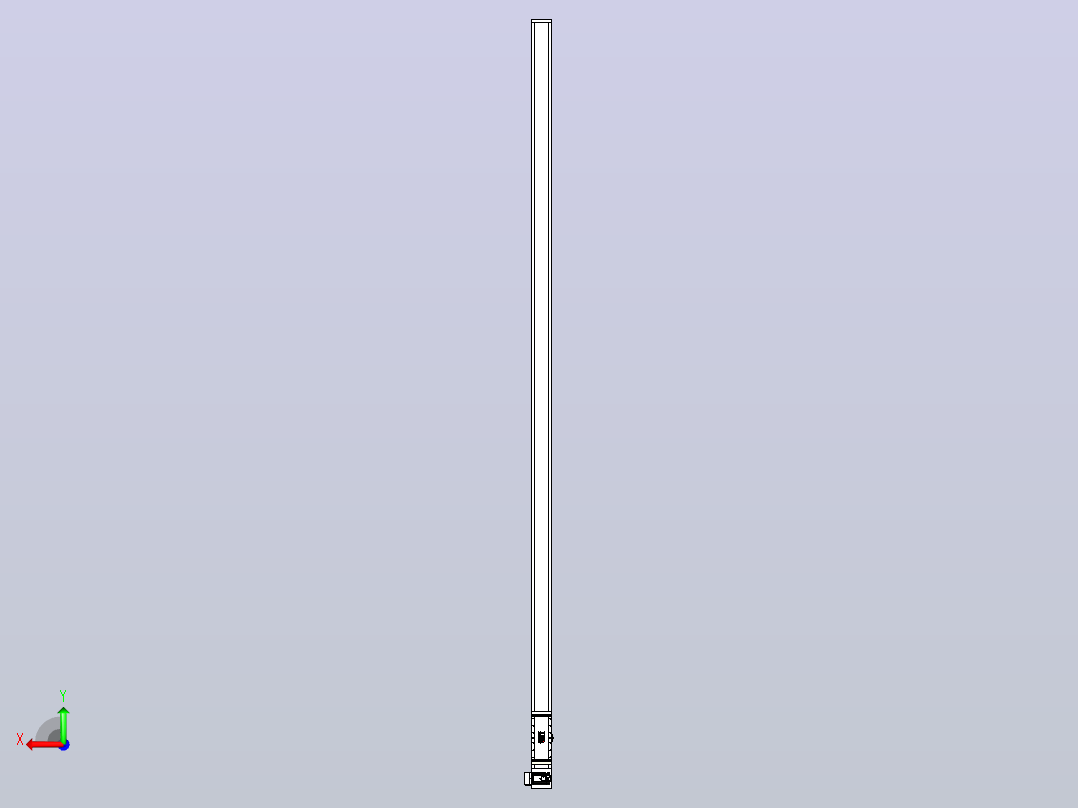 伺服电机集成皮带传动直线执行器TPA-OCB-140-256-L4650-LU-P75-N3后视图