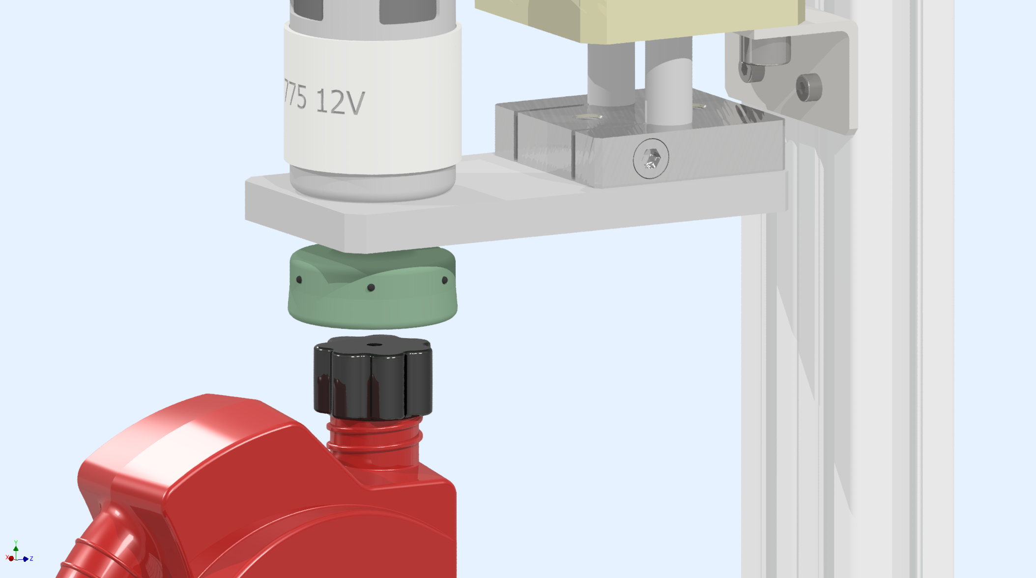 瓶盖的自动关闭系统