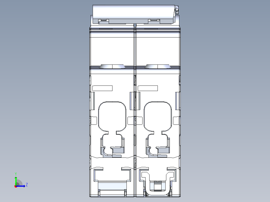 断路器S202 C32 ABB左视图