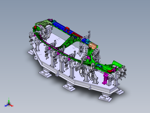 车身侧围焊接夹具