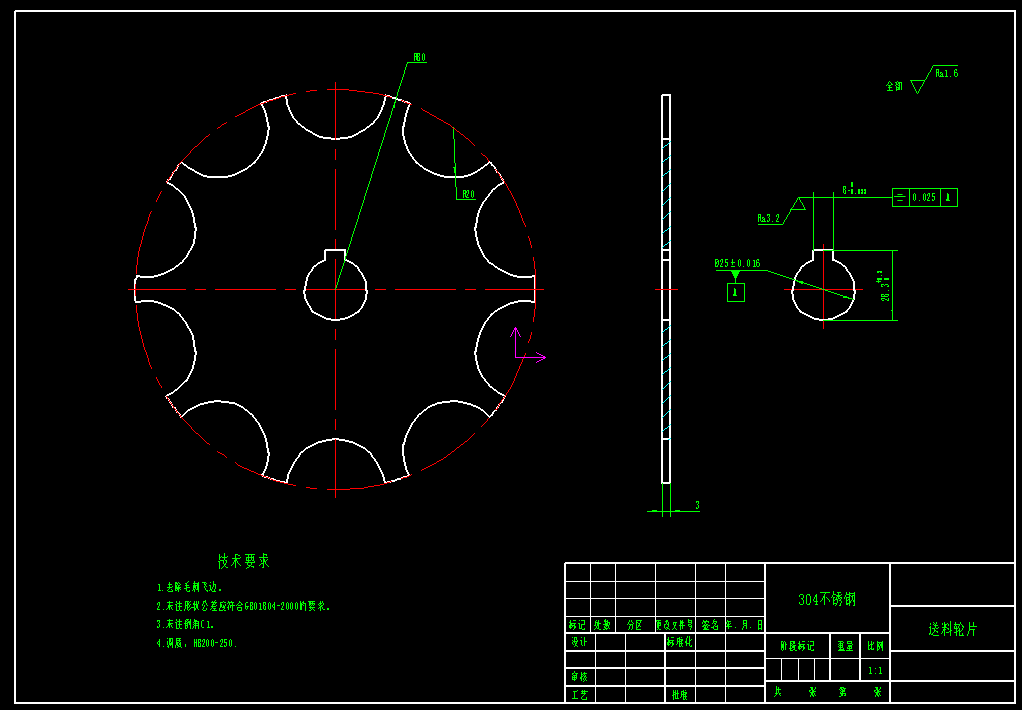 红枣去核切片机设计