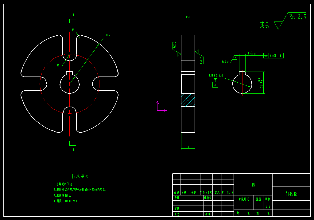 红枣去核切片机设计