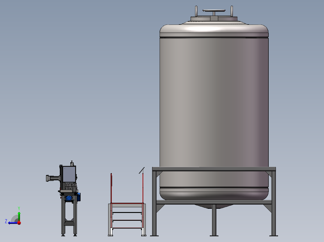 全自动啤酒灌装线 sw19可编辑右视图