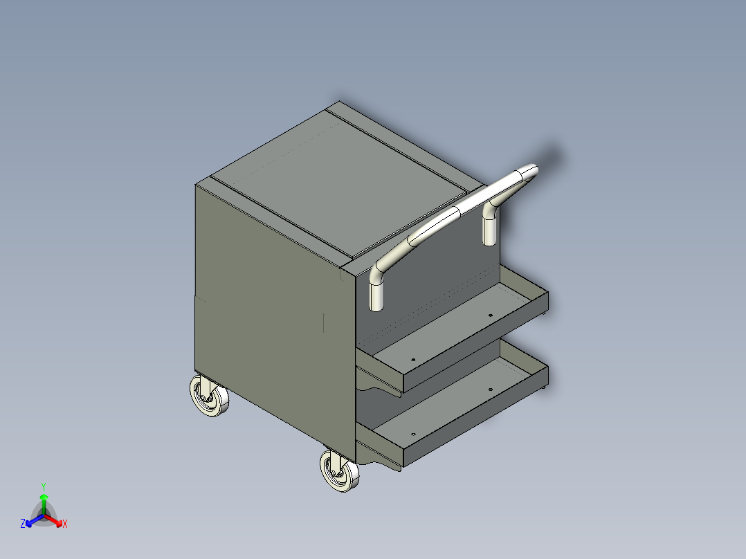 双层工具箱(手推式)