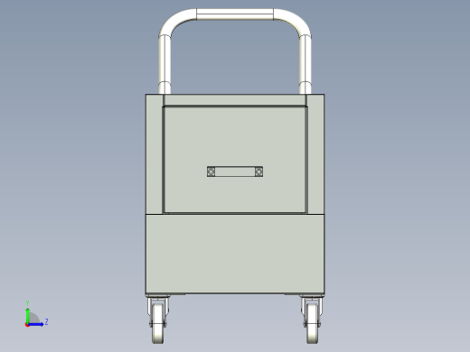 双层工具箱(手推式)左视缩略图
