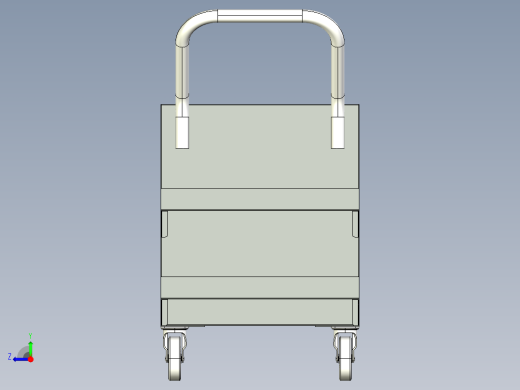 双层工具箱(手推式)右视缩略图
