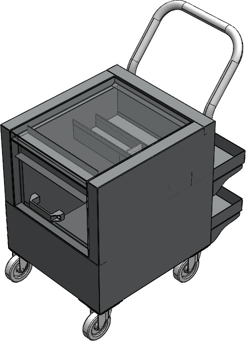 双层工具箱(手推式)